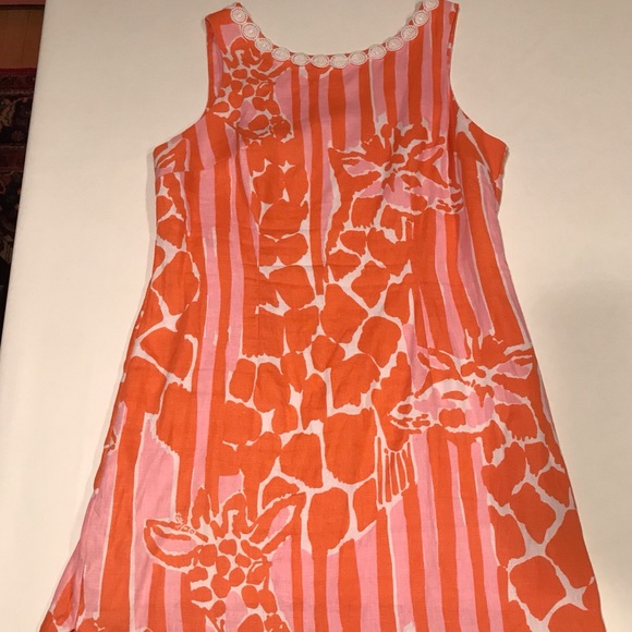 Lilly Pulitzer Dresses & Skirts - 🦒🦩Lilly Pulitzer🦩🦒 Cute Linen dress; size 12.